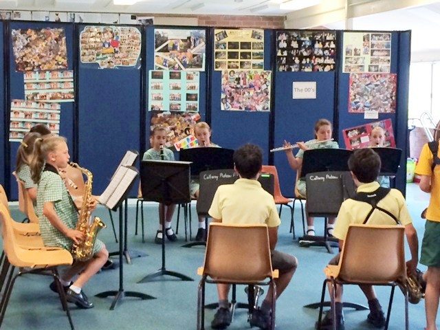 Students Playing Musical Instrument - Portable Partitions