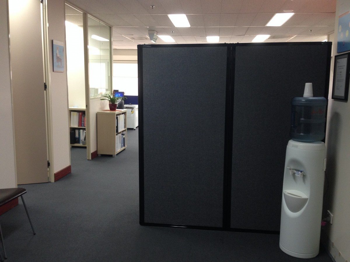 Charcol temporary wall for  office area- portable partition