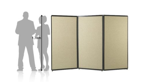 Freestanding Portable Privacy Screen (Fabric) - Portable Partitions