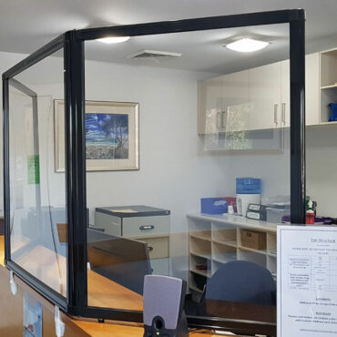 Queensland Medical Centre Protect Staff and Patients With Countertop Protection Screen - Portable Partitions Australia