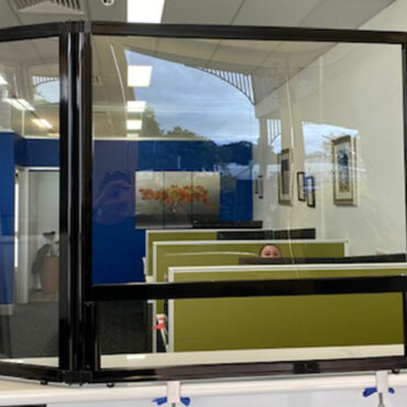 Insurance Brokerage Office in Far North Queensland Install Countertop Protection Screen