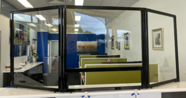 Insurance Brokerage Office in Far North Queensland Install Countertop Protection Screen