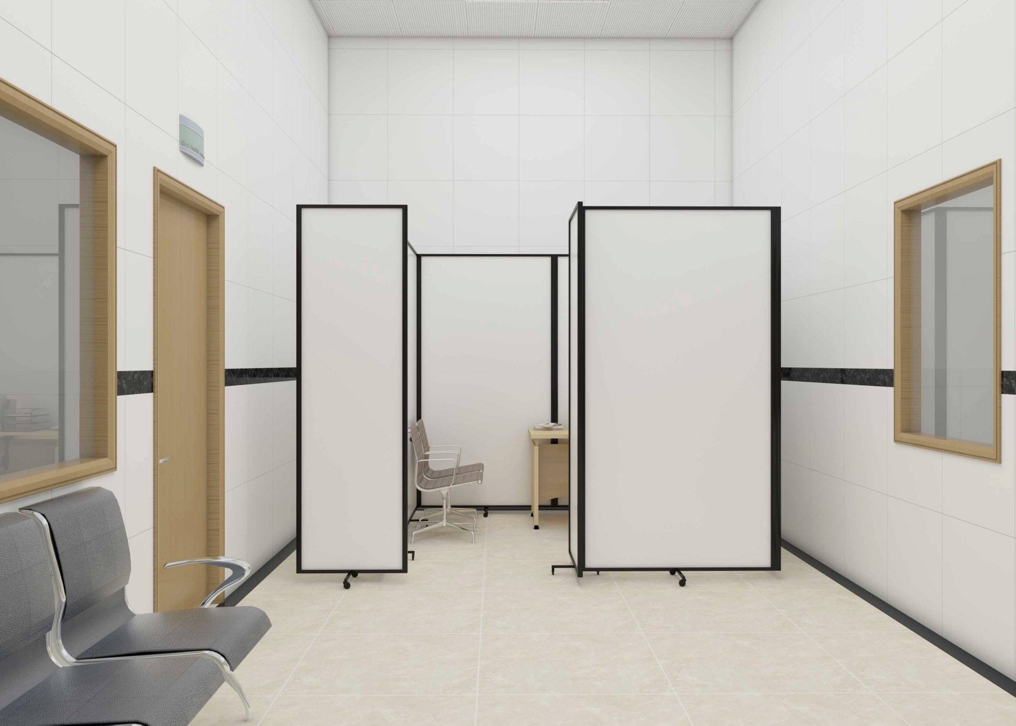 Professional looking Booths for patient peace of mind