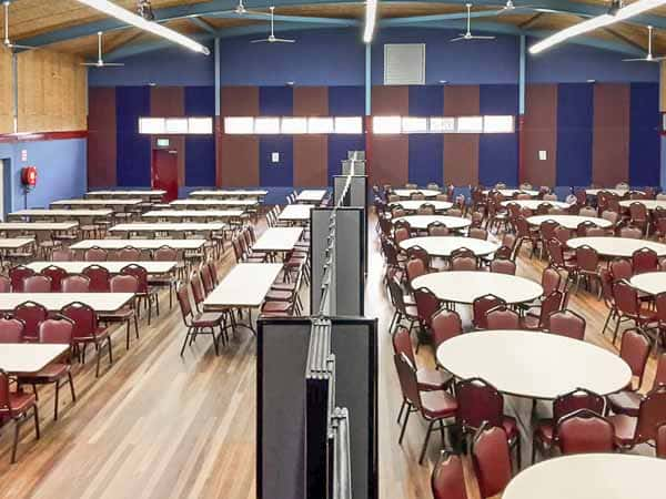 Hampton Park venue divided by Telescoping partitions