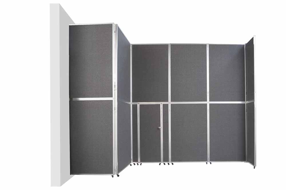 High operable office partitions walls